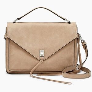 Rebecca Minkoff Grey Suede Large Darren Messenger Bag